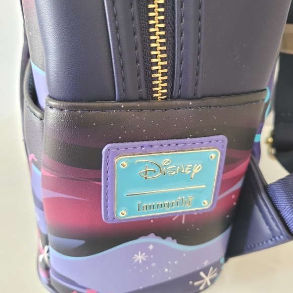 DISNEY X LOUNGEFLY Cinderella Castle Backpack & Wallet Matching Bundle - Picture 9 of 16